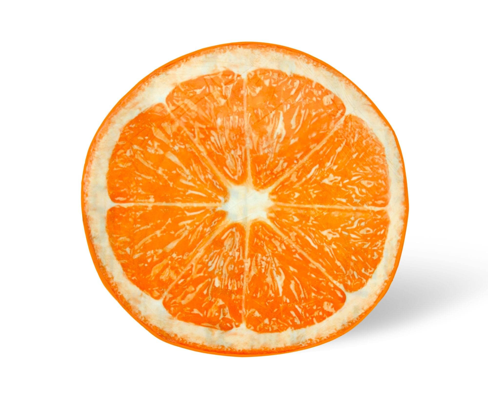 Amazon.com: Orange Slice Round Fleece Throw Blanket | Plush Soft